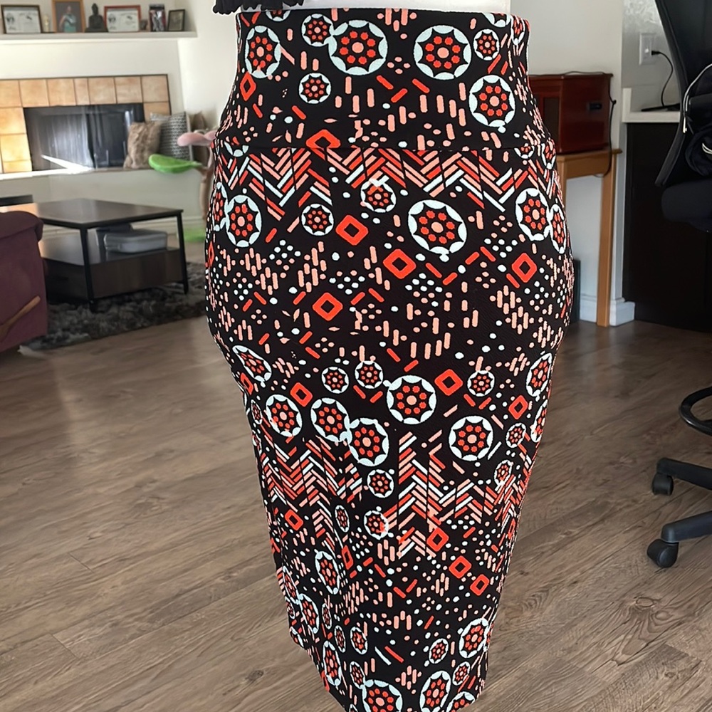 Lula Roe Midi Printed Pencil Skirt